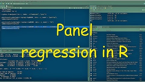 Panel linear regression in R