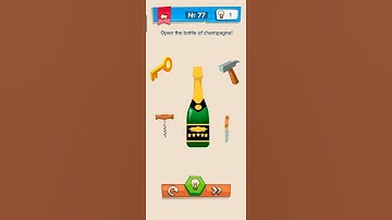 IQ Boost Level 77 Open the bottle of champagne