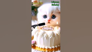 HAPPY BIRTHDAY LILLYANNA | HAPPY BIRTHDAY SONG WITH NAMES | Adorable Cute Cat 😺 #cat #happybirthday