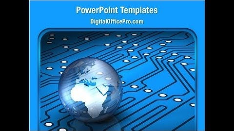 Global Technologies PowerPoint Template Backgrounds - DigitalOfficePro #01456