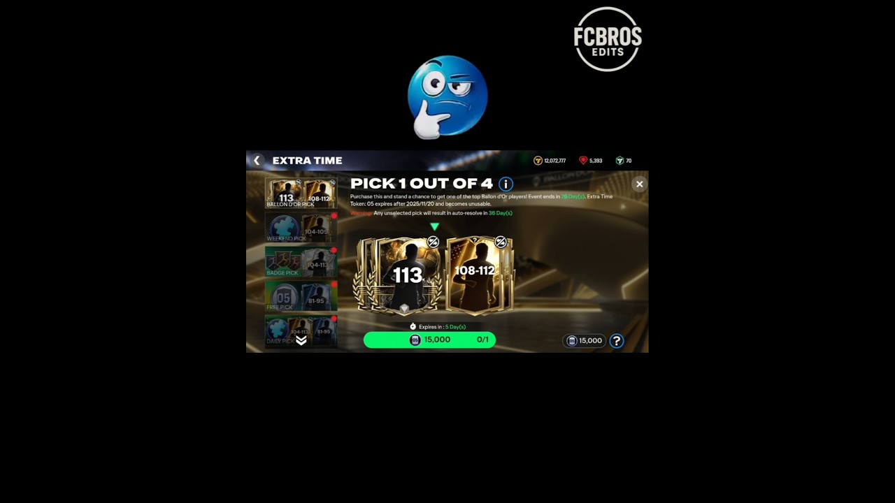 New 15k extra time ballandor picks are 🙃 |  Fc Bros | 