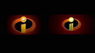The Incredibles & Incredibles 2 Title Card Comparision Resimi