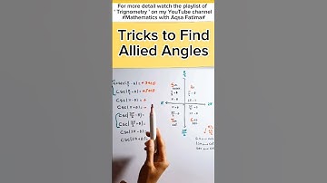 Allied angles tricks #shorts #tricks #maths #mcqs #youtubeshorts #csirnet #PhD #ppsc #fpsc #bsc #bs