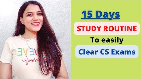 15 DAYS STUDY ROUTINE to clear CS exams with an All India Rank ✨🔥| Neha Patel