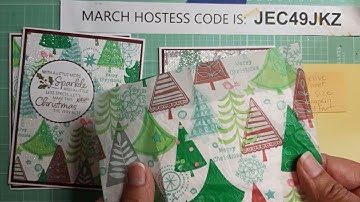 How to make Napkin Cards Series, Video #5, # Different ways to add glitter to your napkin card.