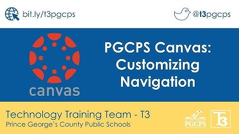 PGCPS Canvas: Custom Navigation