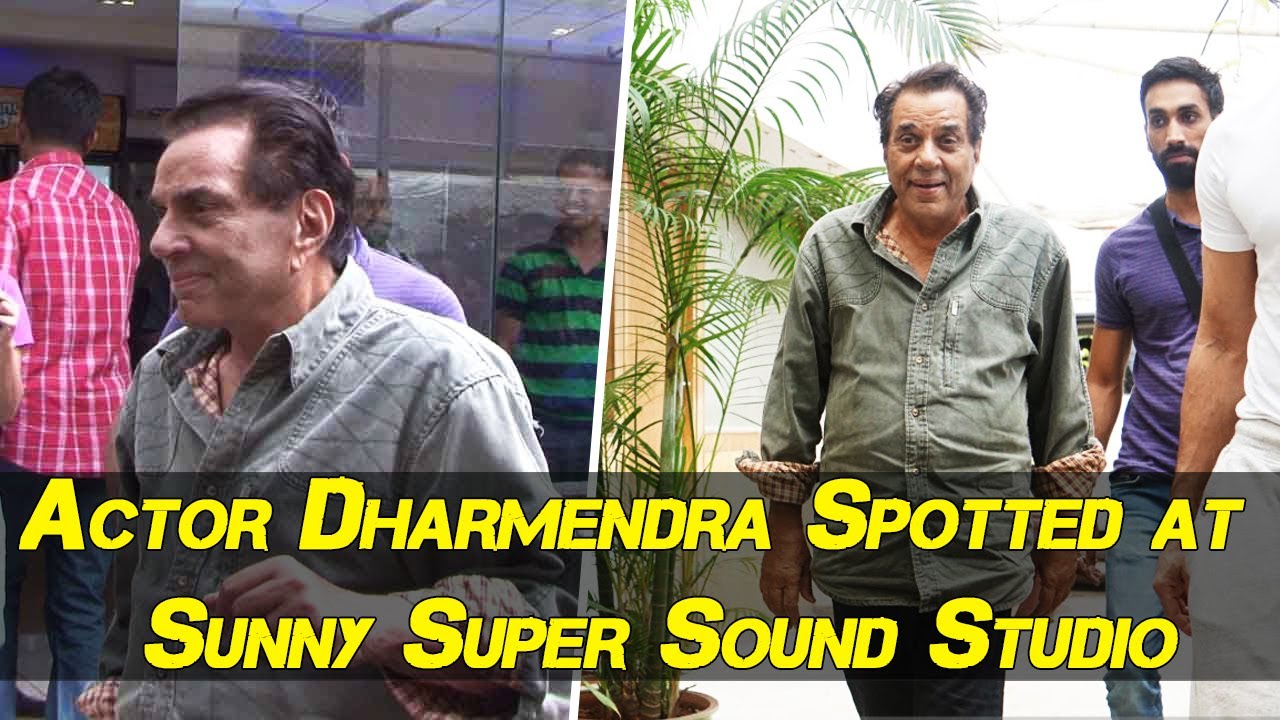 Actor Dharmendra Spotted at Sunny Super Sound Studio