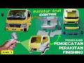 PROSES PENGECATAN, PERAKITAN & FINISHING KABIN MINIATUR TRUK MITSUBISHI CANTER 3D PRINT ~ PART 3