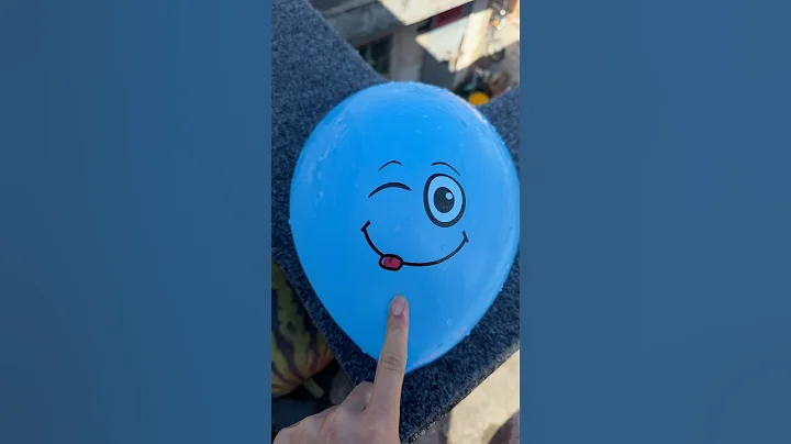 Experiment: Will a water balloon explode if it rolls down a tall building? 💥🎈 #balloon