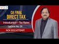 Introduction  tax rates  lecture  01 ca final direct tax by ca vinod gupta