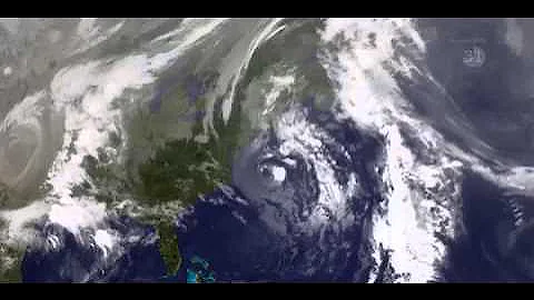 1991's Perfect Storm — From Space