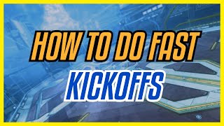 How To Do FAST Kickoffs In Rocket League [With SIDE FLIPS]