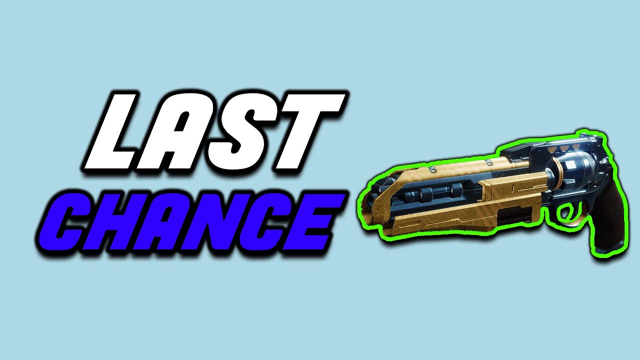 Last Chance To Get The Palindrome (Last Week) [Destiny 2] YouTube