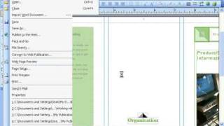Publisher 2003 Tutorial Previewing Your Publication Microsoft Training Lesson 13.5 Publisher 2003 Tutorial Using The Two Page Spread View Microsoft Training Lesson 13 7
