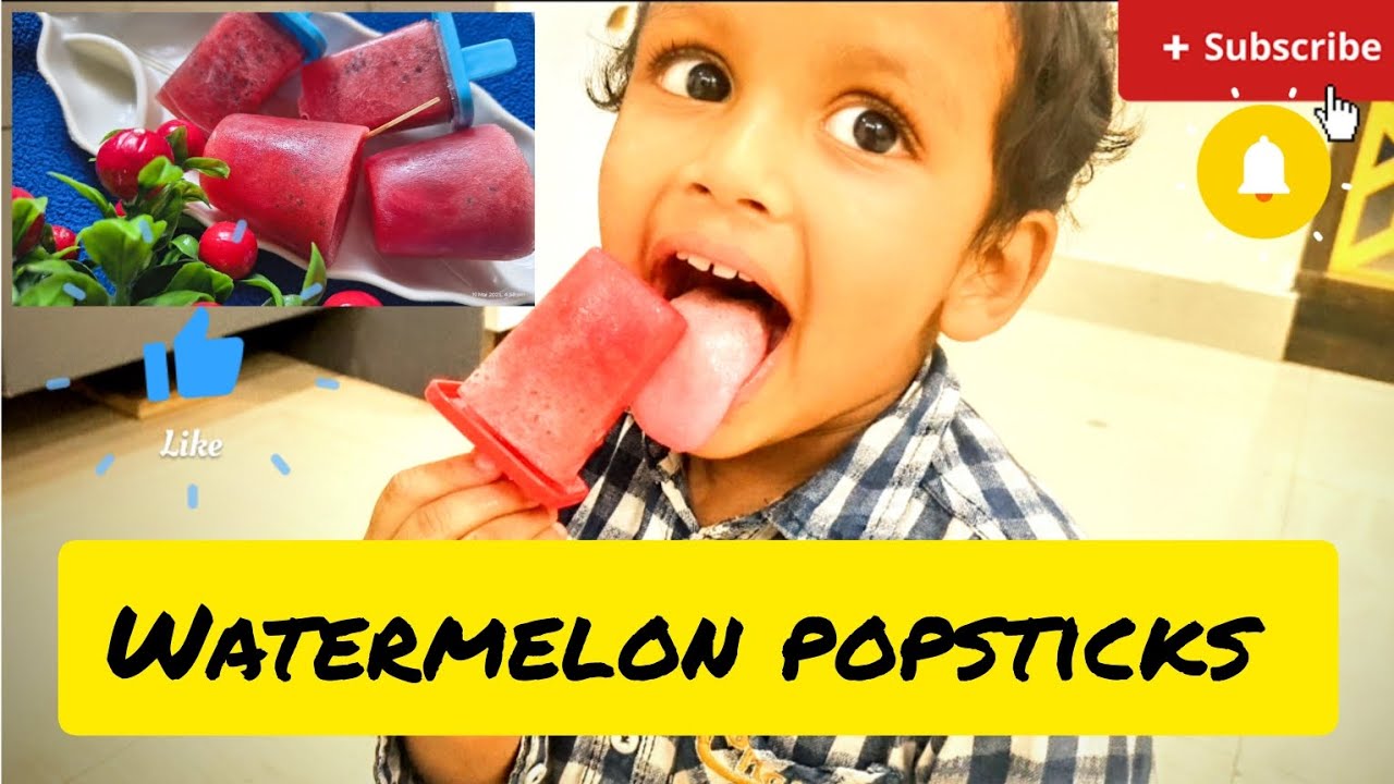 బుజ్జి బుజ్జి మాటలతో ఈ video Summer 🏝️ 🌞 special watermelon 🍉 ice 🍦 popsticks