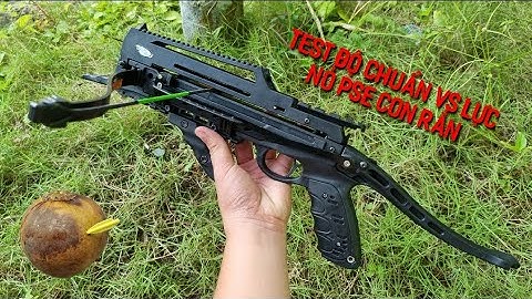 TEST NỎ SĂN PSE CON RẮN | TEST ĐỘ CHUẨN VÀ LỰC NỎ PSE CON RẮN BẮN BI VÀ MŨI TÊN