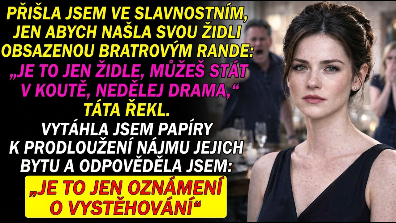 Rodiče se smáli: „Je to jen židle, můžeš stát!“ — vytáhl jsem nájemní smlouvu.