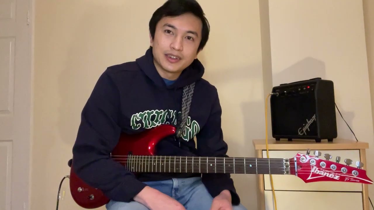 Lead Guitar Lesson 12 note map using chord D shape ကော့ဒ်D ​၏ပုံစံဖြင့် notes များတီးနည်း