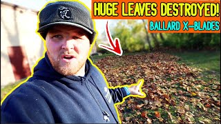 RealTime TEST of MULCHING LEAVES! (Drone Footage!) Using Ballard XBlades!