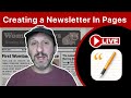 Creating a Newsletter In Pages