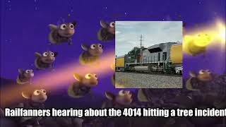 My honest reaction of the Big Boy 4014 hitting a tree incident