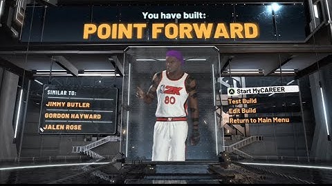 HOW TO MAKE MY DEMI GOD TWO WAY POINT FORWARD IN NBA 2K20