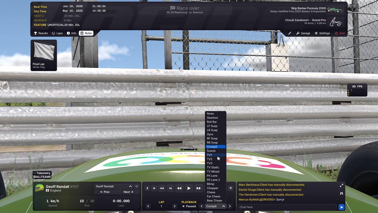 Iracing | Skip Barber | Skip Barber Community Trophy | Circuit Zandvoort - Grand Prix