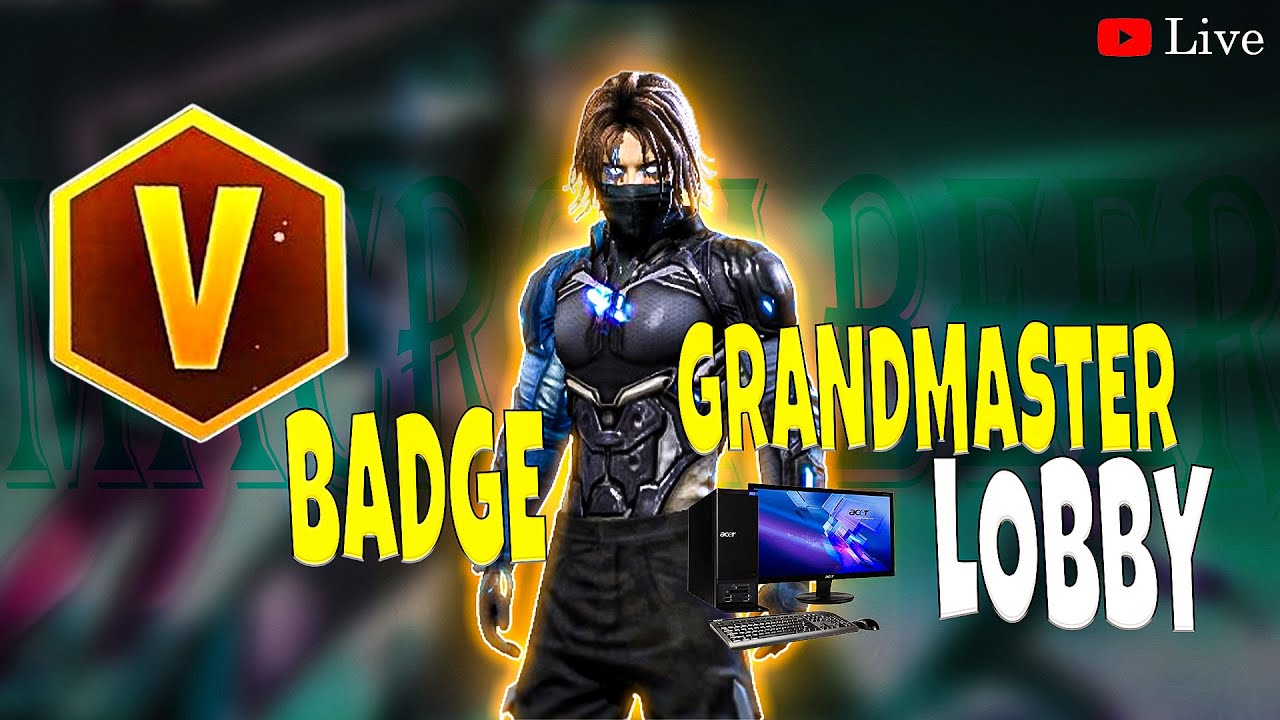 New Grandmaster Top 1 Push V Badge Lobby | ABEER LIVE | #freefire #shortsfeed #shorts