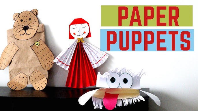 How to make a paper puppet toy, Easy and funny cup toy, Diy Moving cup toy