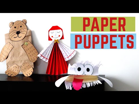 How to make कागज़ की कठपुतली | आसान कठपुतली बनाने के विचार | शिल्प | DIY