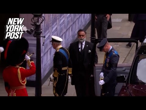 RAW: Senior Royals Arrive at Westminster For Queen's Funeral | New York Post