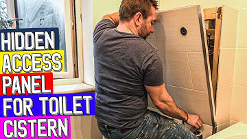 How to make HIDDEN ACCESS PANEL for concealed toilet cistern install
