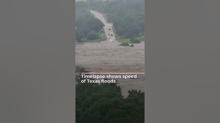 Timelapse shows speed of Texas floods | AJ #shorts