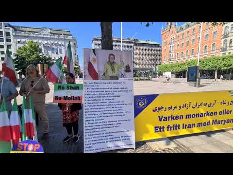 Stockholm—June 14, 2023:MEK Supporters Held a Rally & Book Exhibition to Support the Iran Revolution