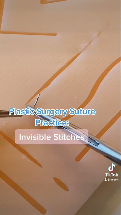 Invisible stitches! Aka monocryl subcuticular sutures #sutures #suturepractice #medschool #premed