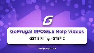 GSTR1 E- Filing | STEP 2 | GoFrugal RPOS6.5