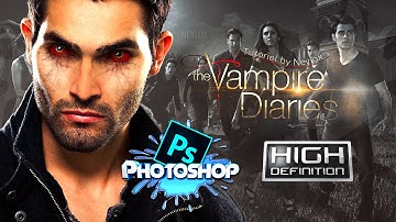Photoshop Tutorial - How to make Eyes like Vampire Diaries [HD]