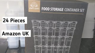 Unboxing Chef's Path Food Storage Container Set l 24 Pieces l Amazon UK