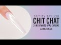 ❤ Tammy Taylor | 2 inch White Opal Chrome Acrylic Nail | Chit Chat