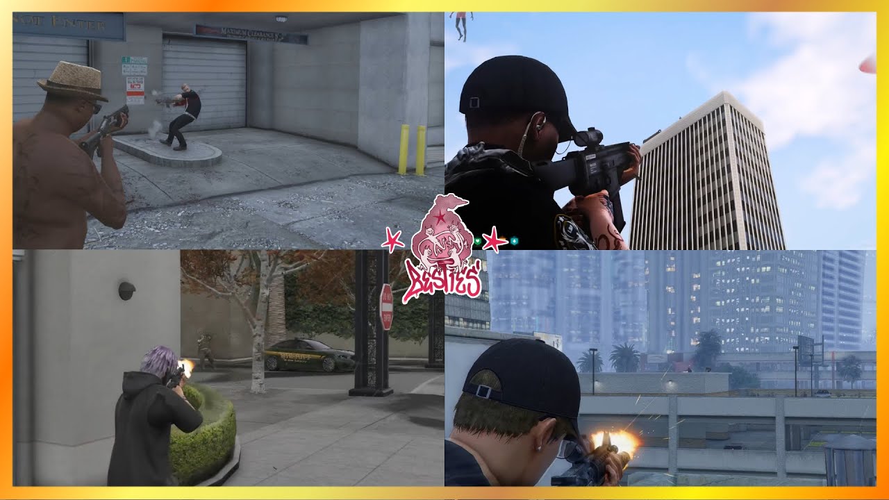 Cops Try To Push Besties In Little Seoul With Class 2s (20 POVs) | NoPixel 4.0 GTA RP