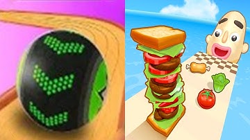 Going Balls VS Sandwich Runner Android iOS Gameplay (Level 416-420)