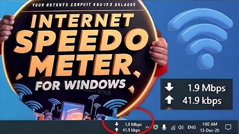 Internet Speed Meter For Windows 11 in Taskbar | Traffic Monitor 📶