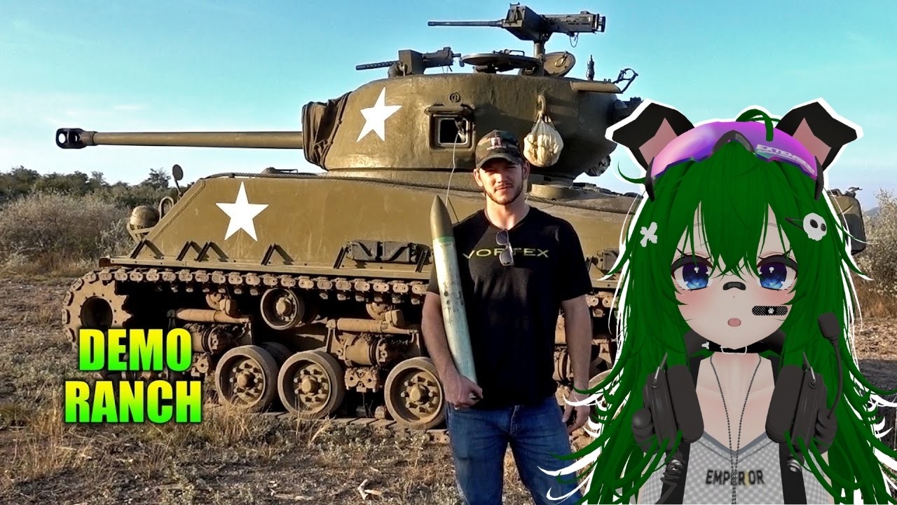 [Reacts] TippyHendrix Reacts to DemolitionRanch : I Shot My Truck with a Tank...