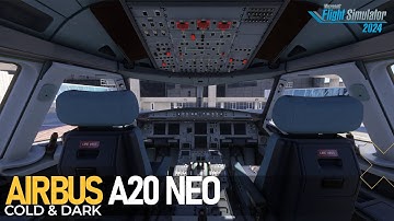 Hoe de Flybywire Airbus A320 Neo te starten vanuit de koude en donkere toestand in MSFS 2024 - Tu...