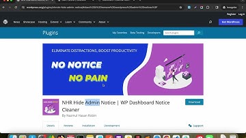S1E1 NHR Hide Admin Notice | WP Dashboard Notice Cleaner