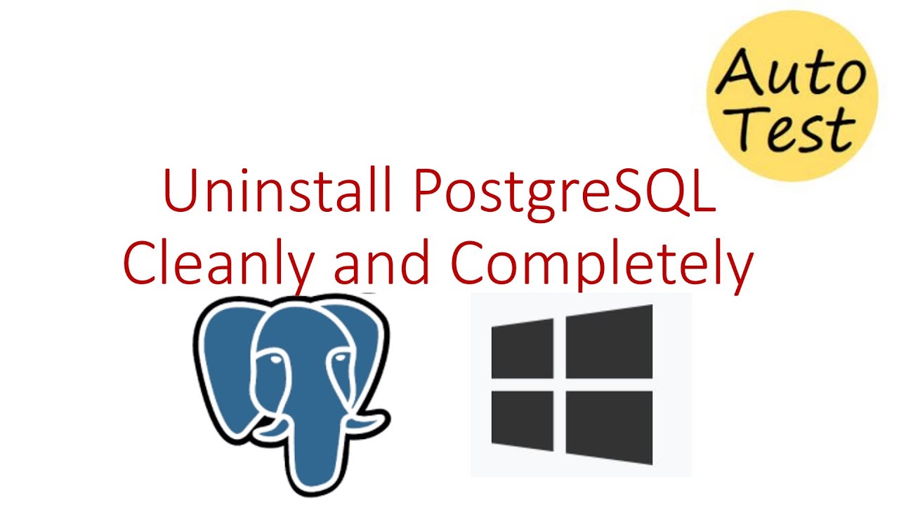 Uninstall Postgresql From Windows Cleanly And Completely