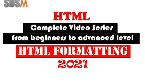 html text formatting tags | html formatting tags in hindi 2022