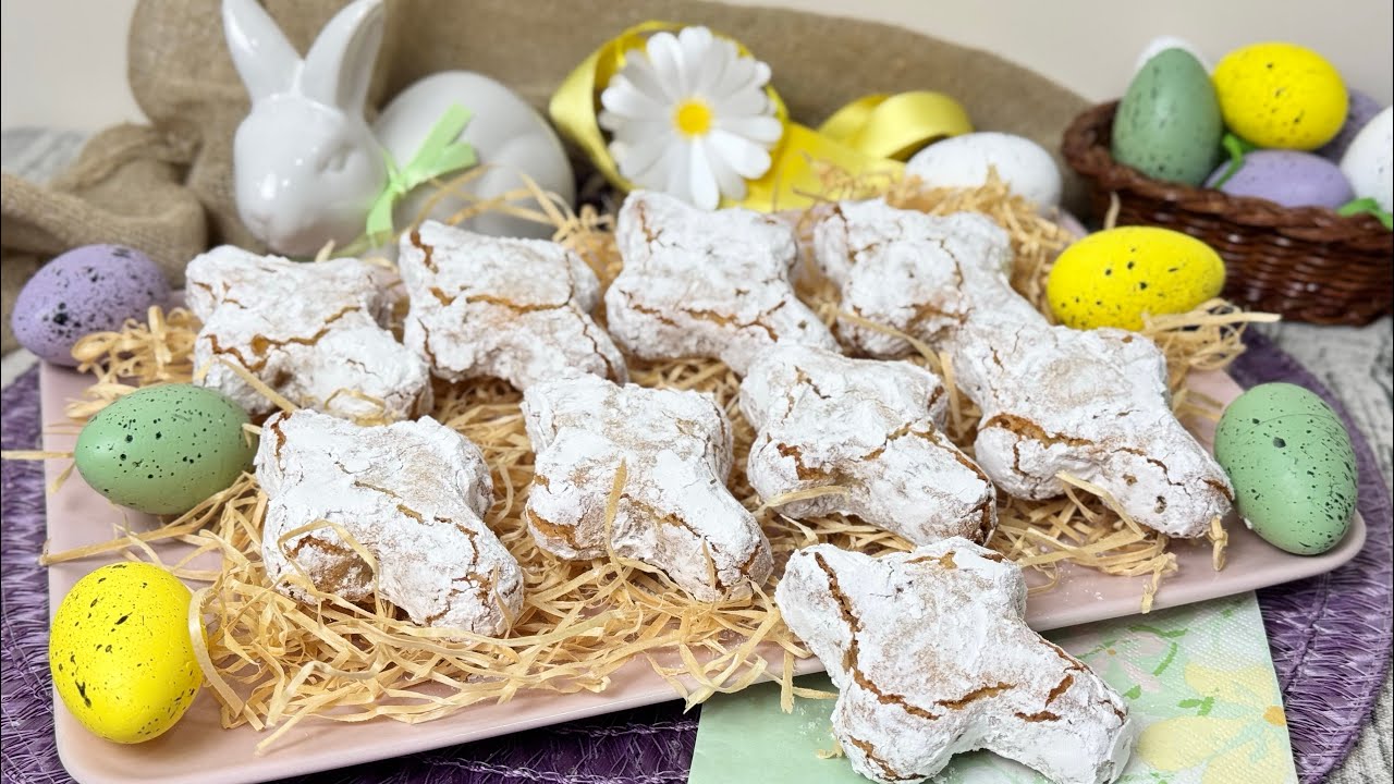 Colombine di Pasqua di Pasta di Mandorle