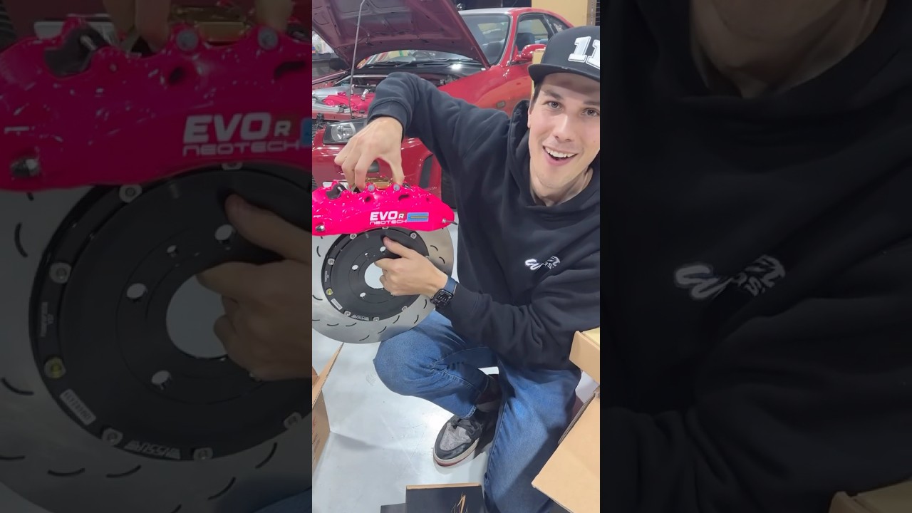 Sammit’s #Silvia #S15 drift car with #NeoTech EVO R custom paint caliper