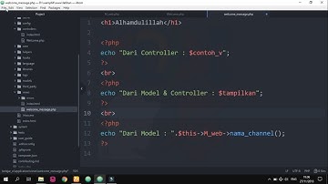 Cara Menggunakan MVC (Model, View, Controller) CodeIgniter
